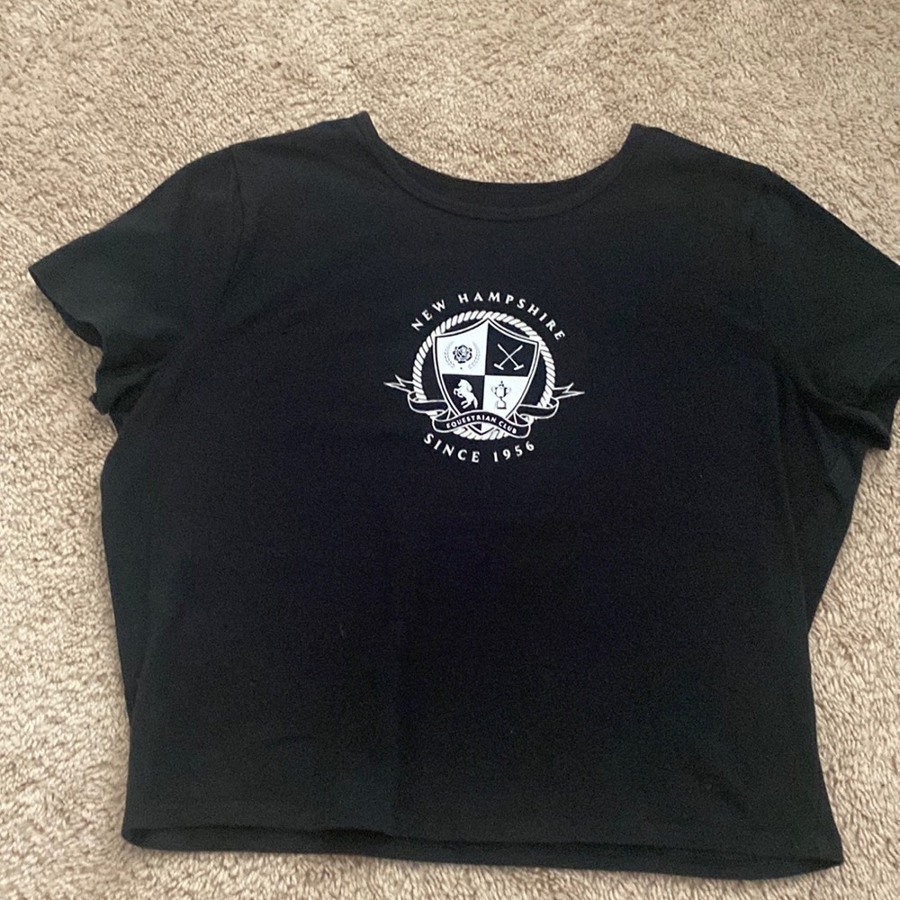 Black baby tee from hollister